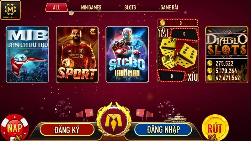 Trang web chuyên cung cấp các game đổi thưởng thực tế